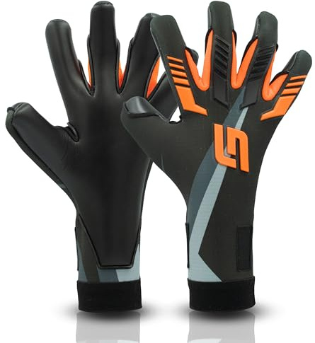 GRIPMODE Målvaktshandskar herr Gravity Hybrid 2.0 – fotbollsmålvaktshandskar med förlängd uppsamlingsyta och ultralätt yttermaterial – fotbollshandskar Griptec® latex innerbeläggning – storlek 9