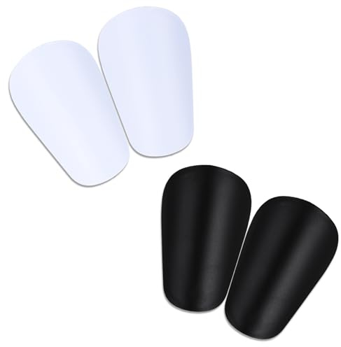 OWLMATE 4pcs mini Schienbeinschoner Kleine Schienbeinschoner Kleine Schienbeinschoner Fußball Shin Pads for Men Women Boys Girls Graffitiable DIY
