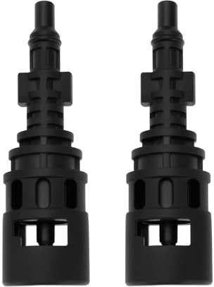 OTOTEC 2 Pièces Adaptateur de Conversion pour Nettoyeur Haute Pression Connecteur de Couplage Compatible avec Karcher Compatible avec Lavor Parkside 124 X 24,5 Mm Noir