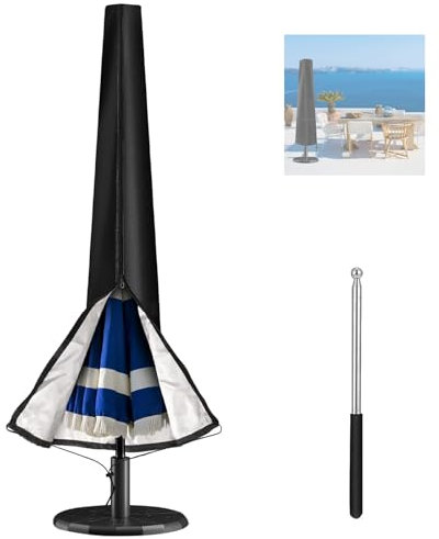 Sonnenschirm Schutzhülle Wasserdicht, 190 x 50 x 30 cm Abdeckhauben für Marktschirm, Gartenschirm Hülle, Sonnenschirm Hülle, für Gartenhof und Strand