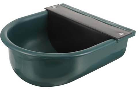 CORHAD Automatic Livestock Water Feeder Plastic Cow Water Bowl with Float Valve Capacity Waterer for Cattle Horses Sheep Goats Outdoor Farm Use