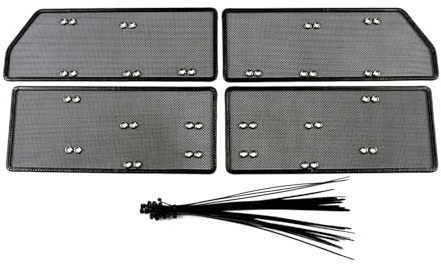 QASULER For A4 B9 (2016-2019) – Grille Avant en Maille: Filet Anti-Insectes, Garniture Protection Radiateur/Condensateur, Anti-Poussière Grille de protection pour voiture