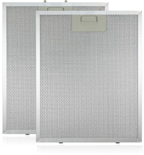 SPARES2GO Metal Mesh Filter for CDA GDA Cooker Hood/Extractor Fan Vent (Pack of 2 Filters, Silver, 320 x 260 mm)