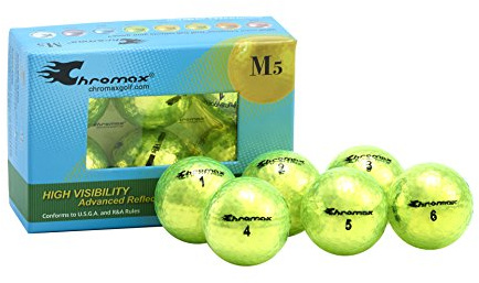 Chromax Golfbälle Metallic M5, bunt - 6 Stück, BCM56-GRN, grün