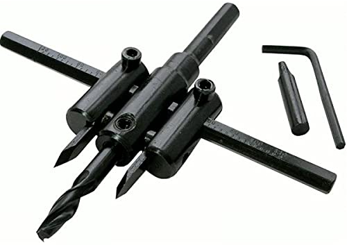 PUNTA TRAPANO PER FORO REGOLABILE CIRCOLARE BARENO PER LEGNO COMPENSATO LAMINATI