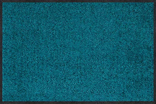 Erwin Müller Fußmatte Mainz, Schmutzfangmatte, Sauberlaufmatte uni petrol Größe 50x75 cm - rutschfest, pflegeleicht, für Fußbodenheizung geeignet (weitere Farben, Größen)