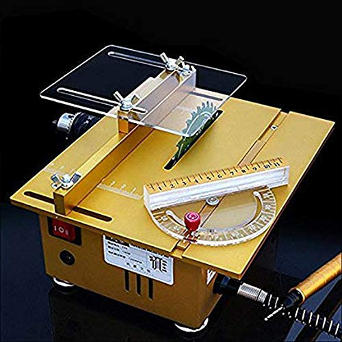 Tragbare Tischsäge Handgefertigte Holzbearbeitungsbank Drehbank Elektrischer Polierer Schleifer Schneidsäge DIY Modell Handwerk Schneidwerkzeug