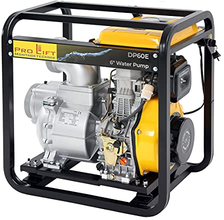 Pro-Lift-Montagetechnik Wasserpumpe 6 Dieselpumpe Pumpe 180m³/h E-Start Schmutzwasserpumpe 02538
