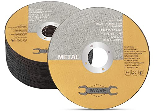 Supernic 30Pcs Cut Off Wheel 115mm x 1.2mm x 22.2mm Metal | Stainless Steel Cutting Discs Ultra -Thin Cutting Blade Disc for Angle Grinder