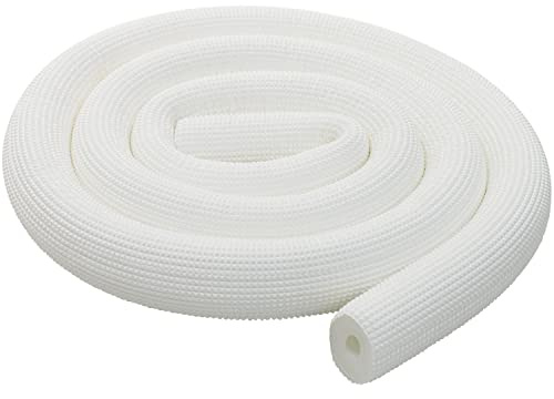 Insulation Hose Rubber Foam Hose 6 feet Long for Water Pipes, air Conditioning ducts, Fitness Grip Support (9X10mm White)