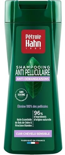 PETROLE HAHN Shampooing Anti-Pelliculaire pour Homme - Soulage les Démangeaisons et Nettoie en Profondeur - 250mL - Lot De 4 - Vendu Par Lot
