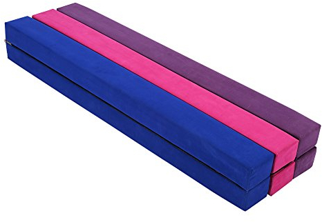 Ejoyous 220 cm Schwebebalken für Kinder Zuhause, Klappbar Gymnastikbalken Gymnastik Balance Balken Faltbarer Balken Turnen, für das Training zuhause oder in der Turnhalle Turnen Übung