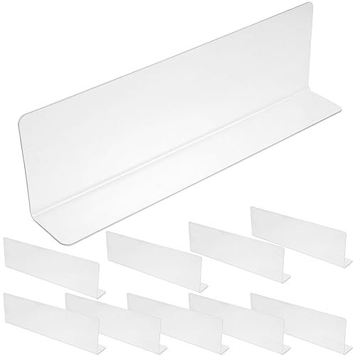 MAGICLULU 10stücke PVC Transparente Förmige Regaltrennwände Langlebige Organizer Für Schränke Leicht Zugängliche Aufbewahrung Für Lebensmittel Kleidung Und