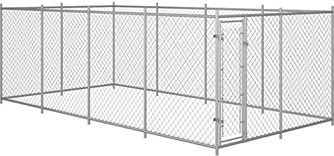 GuyAna Outdoor-Hundezwinger 8x4x2 m Zwinger Winter Hundezwinger Mit Dach Outdoor