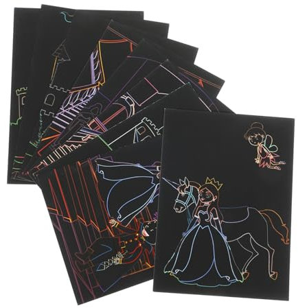 TOYANDONA 1satz Kratzbilder Für Junge Mädchen Kreatives Kratzpapier Für Bastelspaß Fördert Die Kreativität Und Hand-auge-koordination Für Junge Künstler