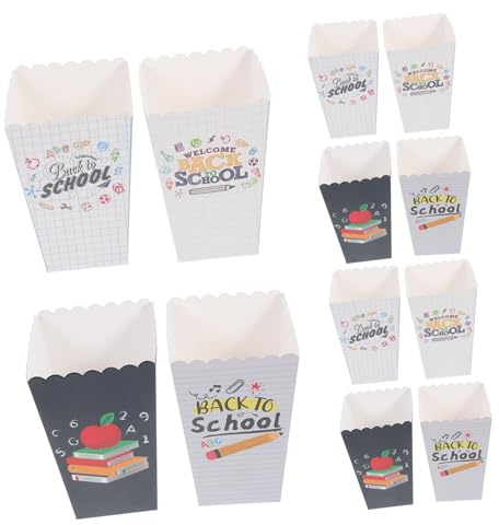 Gatuida Paquete de 12 Cajas de Palomitas de Maíz Bolsas de para La Escuela Recuerdo de Fiesta de Noche de Película Volver a La Caja