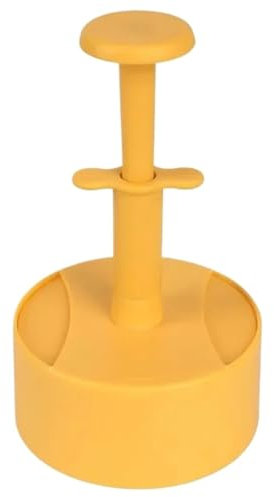 Burger Press 2pcs Burger Patty Maker Hamburger Steak Press for Stuffed Burgers Beef Veggie Maker Mold Perfect for Burgers Patties Cooking BBQ for Making Burger Patty(Yellow)