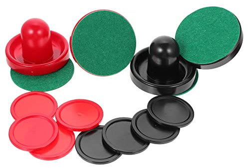 Yardwe Airhockey-schläger Mit Pucks Und Slidern Ersatz Für Runde Pucks Zum Spielen Am Tisch Hockey-Teile Und Zubehör Für Intensives Spielvergnügen
