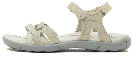 Peter Storm Women’s Lynmouth II Sandals with Durable Suede Upper and Adjustable Straps, Walking, Hiking, Sports and Outdoors Sandals (Beige, UK Footwear Size System, Adult, Women, Numeric, Medium, 5)