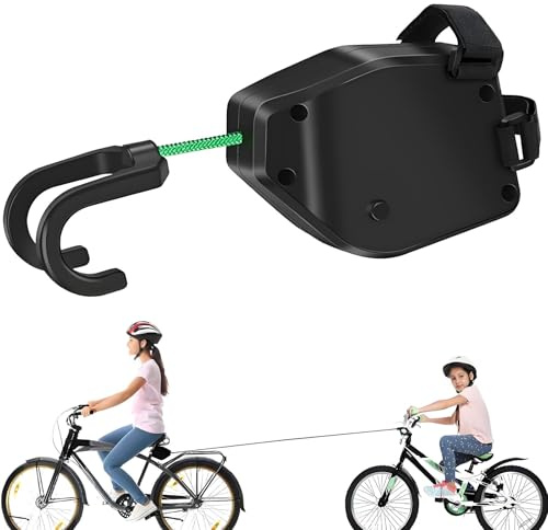 Abschleppseil Fahrrad Kinder, 2.5M Einziehbares Fahrrad Seilzug, Eltern Kind Zugseil, Traktionsseil für MTB, Mountainbike, Kinderfahrrad abschleppstange, Kinder Bike, Tragfähigkeit 550 lb
