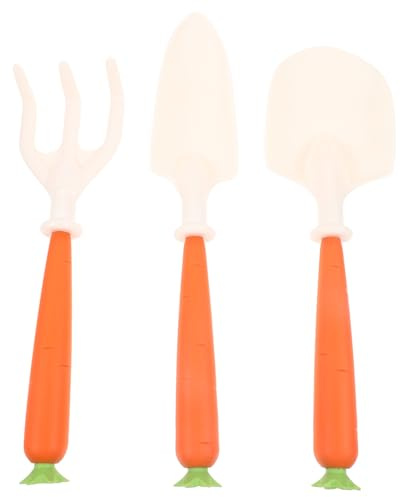 BESTonZON 1 Ensemble Set Outils de Jardinage pour Garçon Fille Pelle Carotte Râteau Transplantation Outils de Jardinage Résistants pour Creuser et Planter des Fleurs