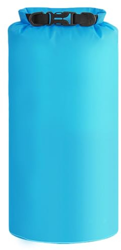 CZAKOMIX 5L Wasserdichter Packsack, Dry Bag Wasserdichter Rucksack, Roll-Top-Sack hält Ausrüstung trocken, für Kajakfahren, Rafting, Bootfahren, Schwimmen, Camping, Wandern, Strand, Angeln(Hellblau)