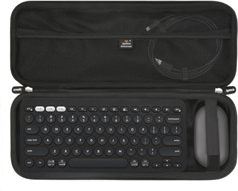 Aproca Keyboard Case Compatible with Logitech Pebble 2 Combo/Pebble Keys 2 K380s Bluetooth Keyboard and M350 i345 Mouse-Black (Case Only)