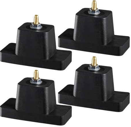 Siuwddee Tapis Anti-Vibration,Lot de 4 Tapis Anti-Bruit | Support Anti-Choc Réducteur de Bruit pour Pompe à Piscine Générarice Climatisation Maison Appartement