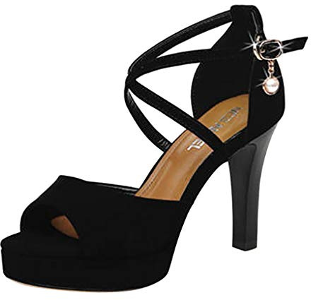 Sandalias Mujer Tacon Alto Verano Diseno Moderno Punta Abierta Elegante Zapatos Brillo Con Plataforma Con Tiras Cruzadas En La Pala Sandalia Sexy Con Pala Fina Simple Para Boda Noche Stilettos Damas