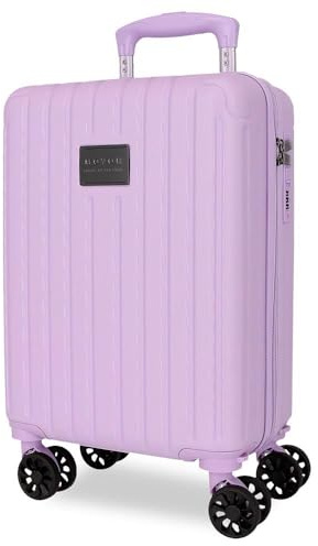 Movom Timber Maleta de Cabina Lila 30x40x20 cm Rígida ABS Cierre de combinación Integrado 24L 2,18kg 4 Ruedas Dobles Equipaje de Mano