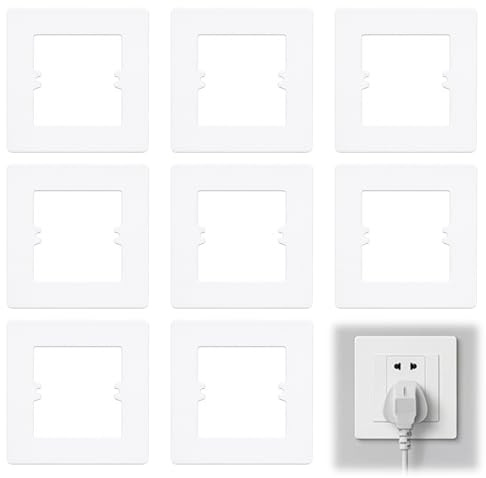 8 Pcs Light Switch Cover Plates, Light Switch Cover, Light Switch Surround, Child-Safe Electrical Protection, Home Renovation Solution, Anti-Fingerprint Easy Clean Wall Cover Decoration