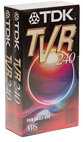 TDK TVR 240 4h VHS Leerkassetten - Doppelpack | 2er Pack