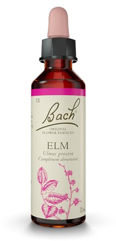 FLEURS DE BACH ORIGINAL - Elm No 11 - Pour plus d'assurance - Aide à regagner confiance en soi - Élixir floral naturel pour le bien-être émotionnel - Compte-Gouttes 20ml - Vegan