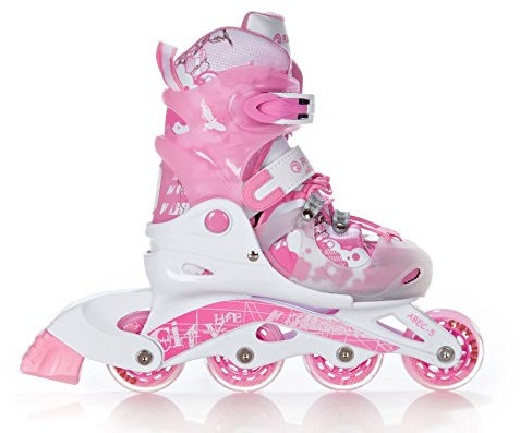 Raven niña Patines en línea Patines Princess, Ajustable, Rosa, m, 5902276602139
