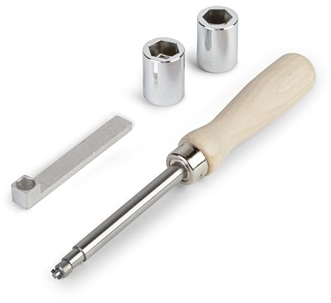 Jack The Gripper – 1/4 Guitar and Amp Jack Tightening Tool with Adapter and Sockets – Secure Loose Output Jacks Without Disassembly – Pro Tool Designed by Luthier Frank Ford
