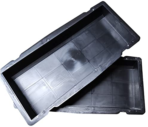 FHONYX 2 PCS stampi in cemento 50x20x6cm, bordo, palisade, cordolo, giardino dei prati, decorazione del giardino, percorso, DIY, pavimentazione, pietre per pavimentazione, riutilizzabile