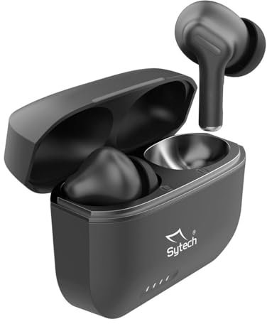 Sytech SY-TWS760NG - Auriculares inalambricos TWS QMOODS - Negro