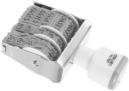 ULDIGI Datumsstempel Aus Kunststoff Tragbar Und Langlebig Für Bürobedarf Und Täglichen Gebrauch Einfache Bedienung Und Klare Datumsmarkierung