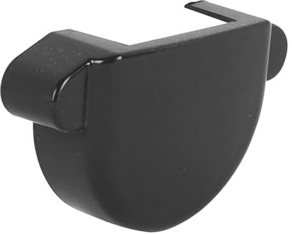 Marley Dachrinnenset aus PVC Dachrinnenteile RG 75 - Anthrazit RAL 7016 Regenrinnen System (Endstück)