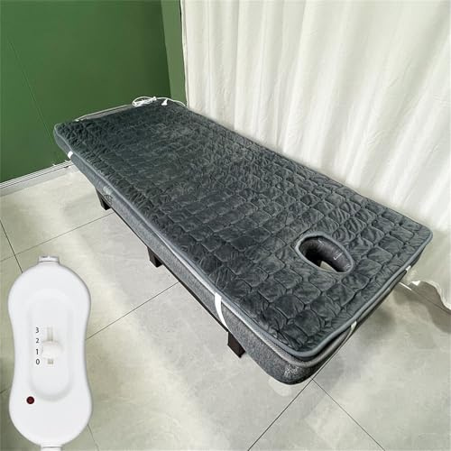 Chauffé Surmatelas Pour Table De Massage,Lash Bed Topper,Rembourrage De Lit Spa Avec Trou Respiration Bandes Élastiques,Couvre Matelas En Mousse À Mémoire Forme Pour Lit De Salon Beauté,180*80cm