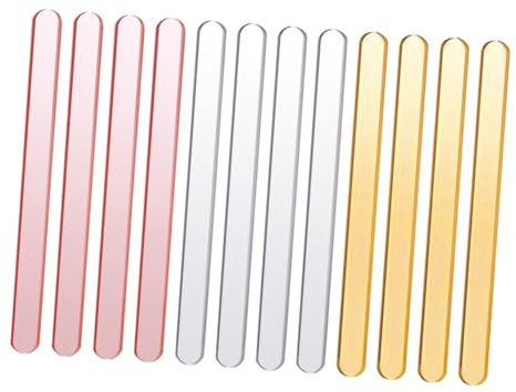 SHINEOFI Acryl Eisstiele zum Basteln und Eiscreme Selbermachen 30 Stück mit Glatter Oberfläche Sichere Selbstgemacht Stäbe für Kindergarten und Dessertladen