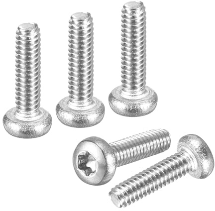 DTGN 100Pack(M2.5x8) Pan Head Torx Security Screws SS304 Silver