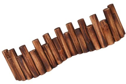 VICASKY Wooden Garden Fence - Bordo decorativo per spazi esterni, materiale riutilizzabile e sicuro per composizioni floreali fai da te e design, facile installazione con design a bastoncino