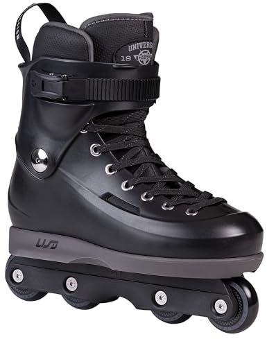 USD Sway Chess Black Aggressive Skates – Schwarz Inliner mit Kizer Fluid V Schiene, 58mm 90A Rollen, ABEC 9 Kugellager, Hardboot & Komfort-Innenschuh – Street & Park Skate