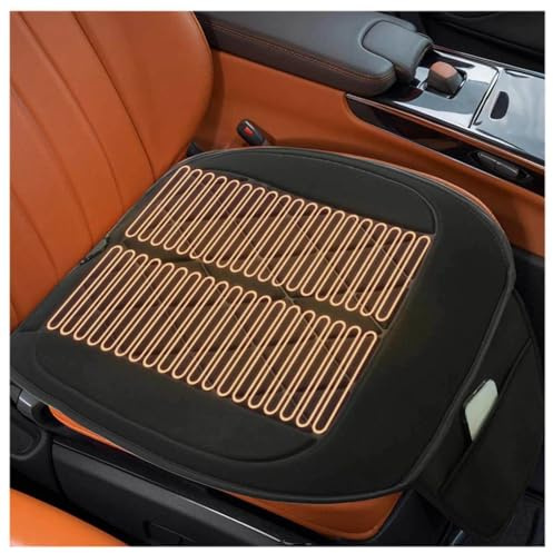 Generisch Autositzauflage, Winter 𝐒𝐢𝐭𝒛𝒉𝐞𝐢𝒛𝐮𝒏𝒈 𝐀𝐮𝐭𝐨 Universelles Autositzauflage Vordersitze Zum Fahren Geeignet 1 Stück,SitzheizungAutoAuflage12v