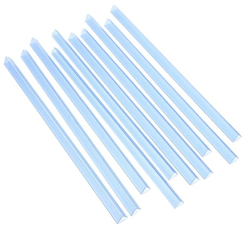 SEWACC Classeur à Diapositives Plastique 10 Pièces Pinces Mobiles et Barres Coulissantes pour Bureau et École, Format A4, Légers et Portables