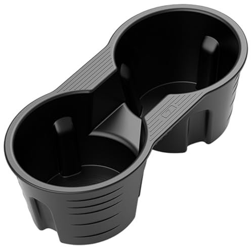 Non-Slip Silicone Car Cup Holder Insert Center Console, Waterproof Washable Drink Rack for Car, Black