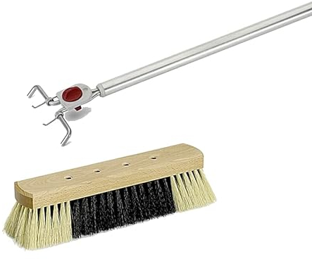 4-Loch Zimmerbesen 30cm Kehrbesen mit Stiel 145cm Stubenbesen Besen Beco Wechselsystem Haushaltsbesen