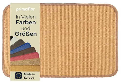 Primaflor Katzen-Kratzmatte - Natur, 40 x 60 cm, Rutschhemmende Sisalmatte für Krallenpflege, Robuster Kratzpad für Wand, Boden oder Kratzmöbel