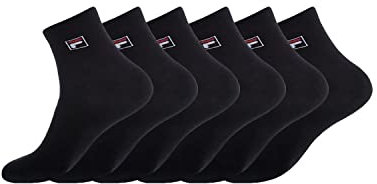 FILA Sportstrumpor (set om 6) herr, Svart (svart N1 - Nr), 43/46 EU